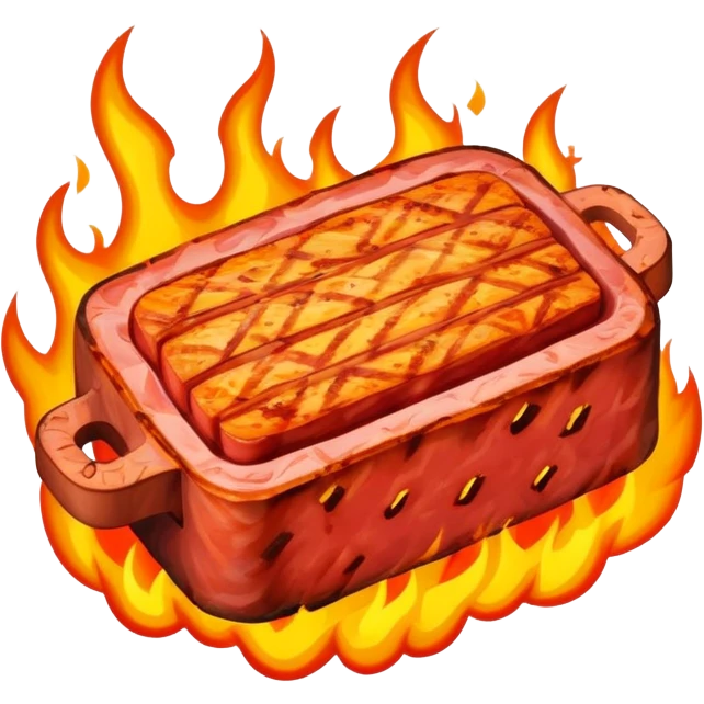 SPAM MEAT fire EMOJI emoji