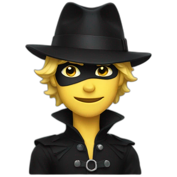 Chat noir emoji