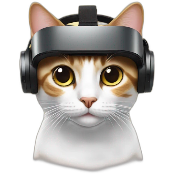 cat wearing vr headset emoji
