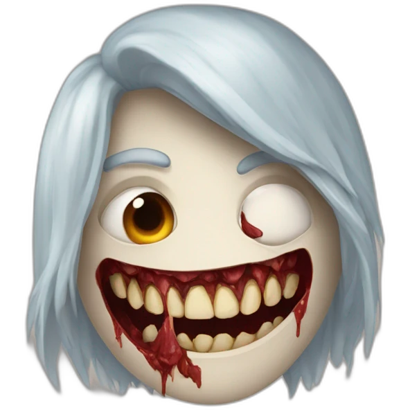 Un visage gore emoji