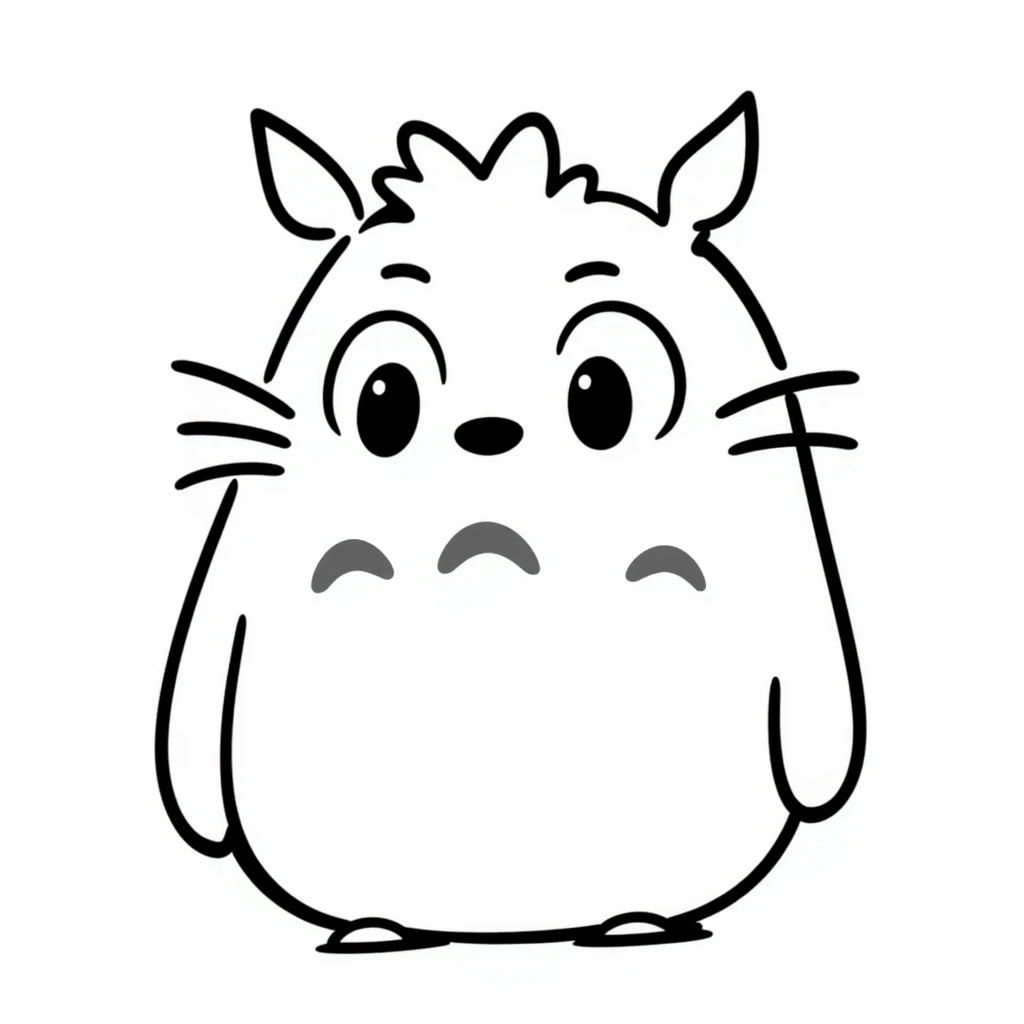 Totoro pogchamp emoji with big eyes emoji