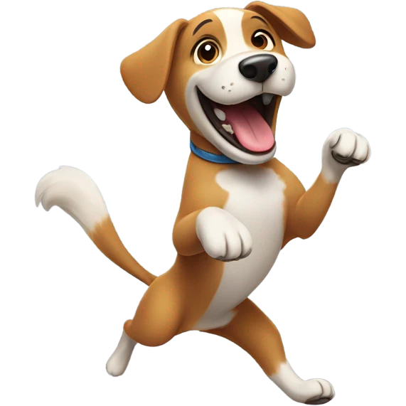 Dancing dog emoji