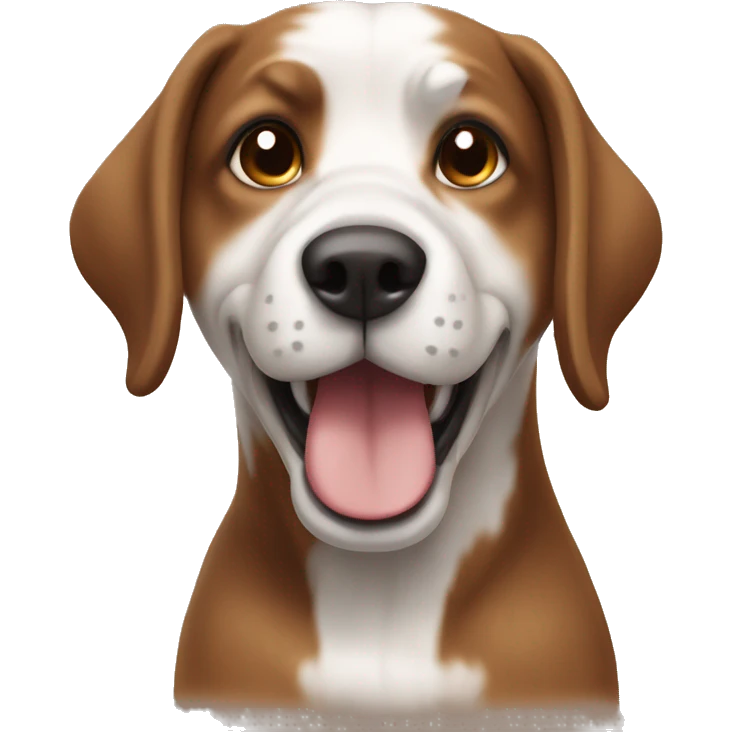 worsteh dog Brown and white emoji