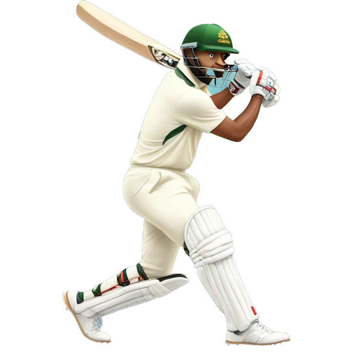 Cricketer playing cricket  emoji