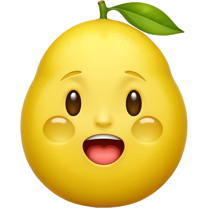 Lemon emoji 🍋 with a crying laughing face 😂 emoji