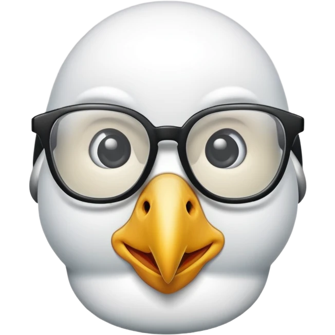 Albatross nerdy emoji