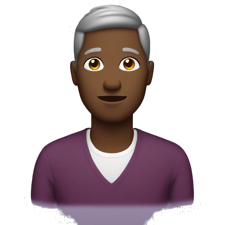 mulberry coloured person emoji