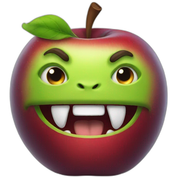 Beast with apple emoji