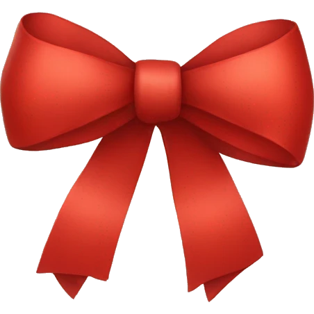 Red bow emoji