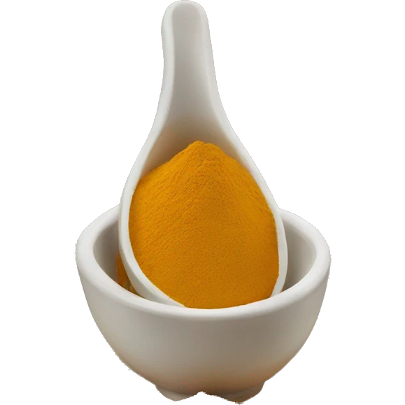 tumeric powder in a bowl emoji