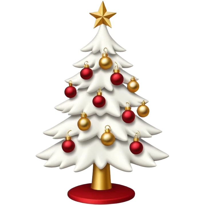 White Christmas tree emoji