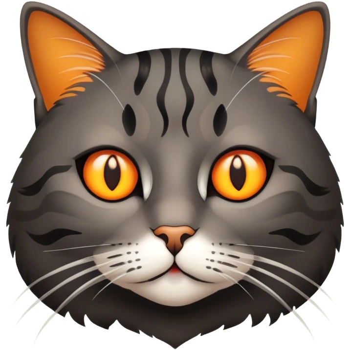 Black tabby emoji