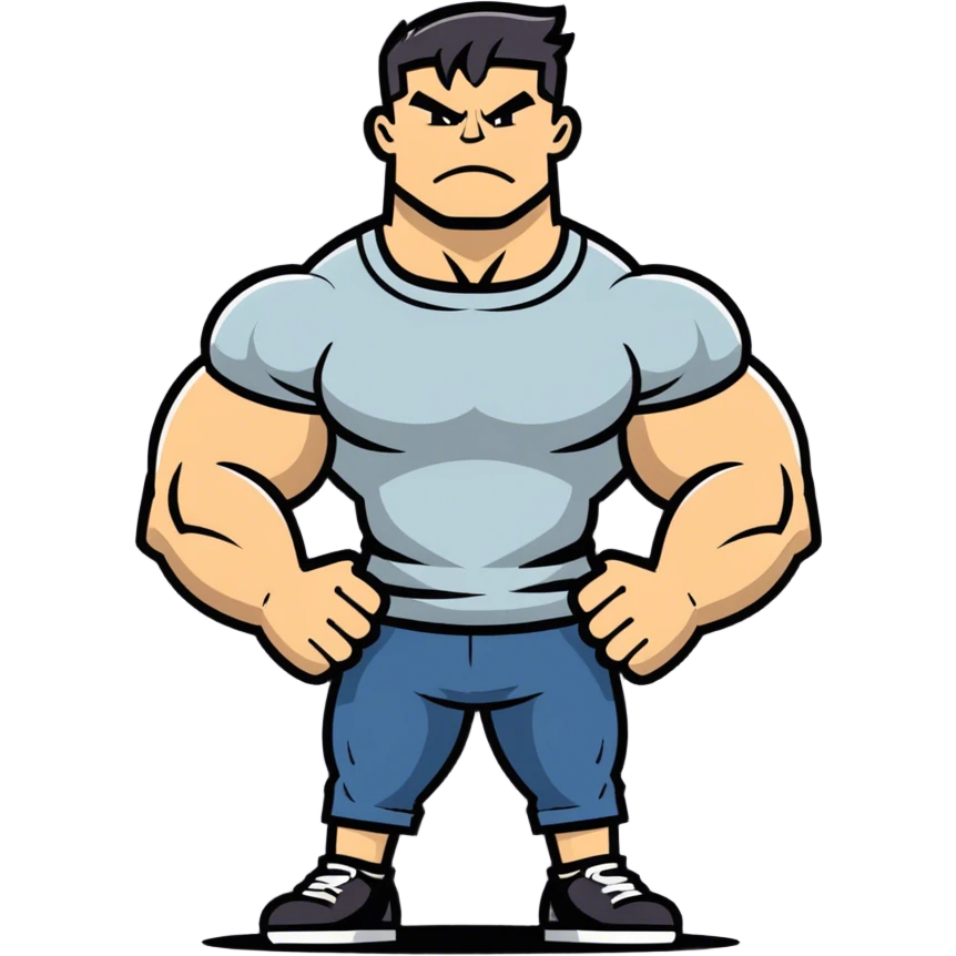 Bully flexing  emoji