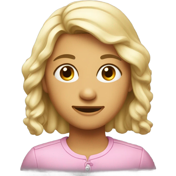 Девочка шатенка пьет сок emoji