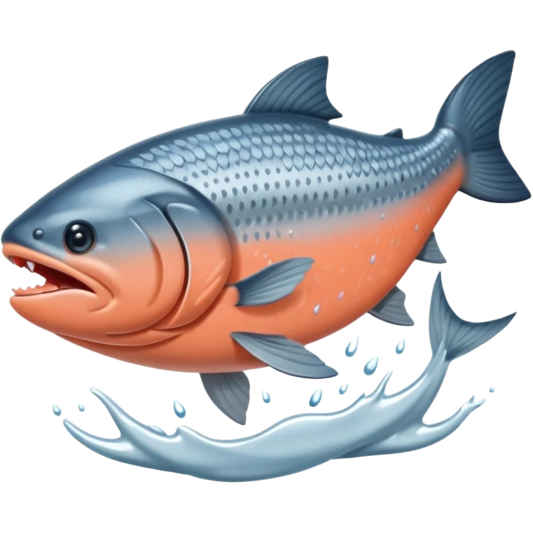 salmon flopping around on land emoji