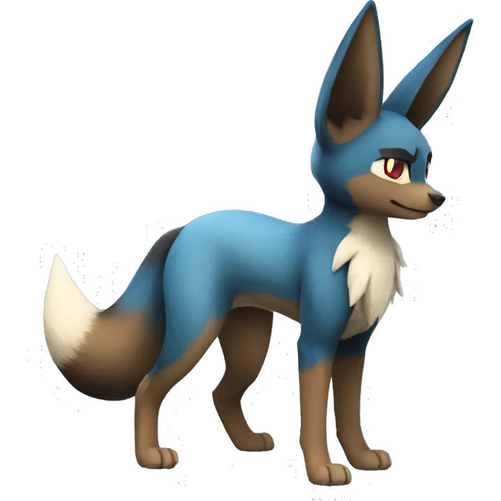 Lucario-Eevee full body emoji