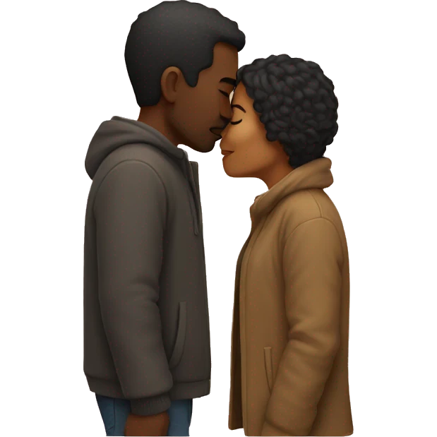 Two people kissing emoji