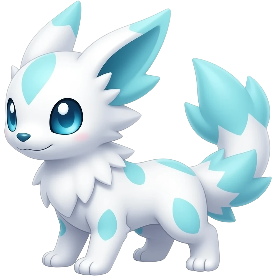 Shiny melanistic frisky fizzy  frizzy pastel white bright Meloetta-Giratina-Noibat-Pokémon-Fakémon-fusion-hybrid-creature emoji