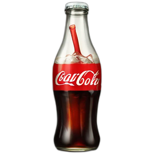 Vintage glass Diet coke emoji