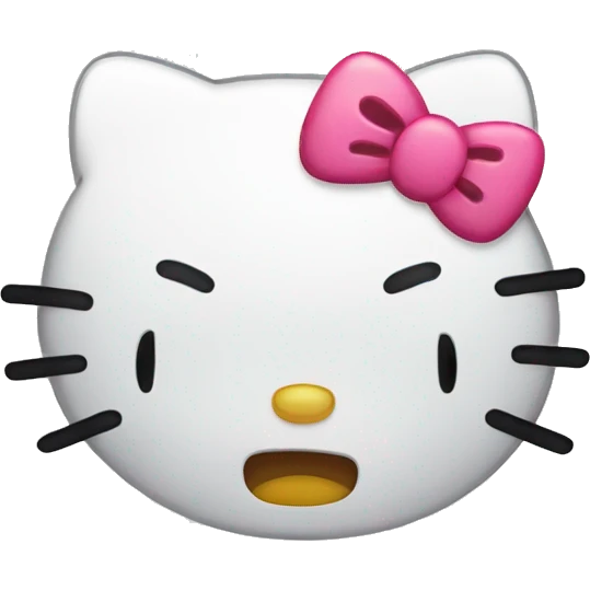crying hello kitty emoji