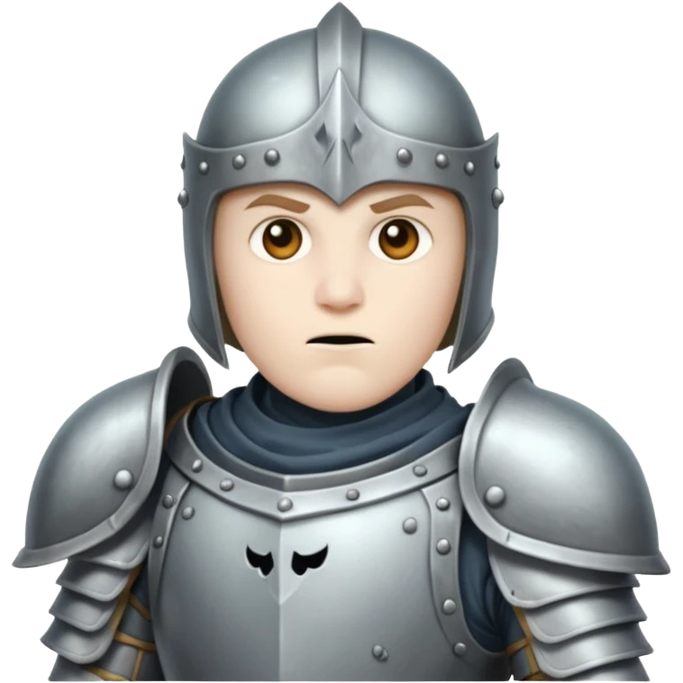 ghost knight with armor about to embark on an adventure  emoji