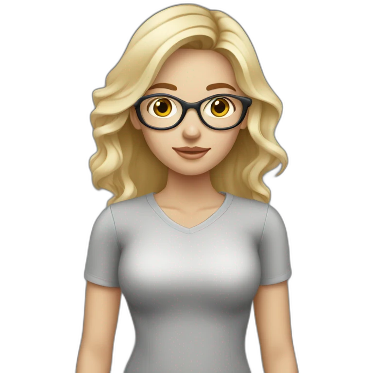 female-photographer-taking-a-picture-light-skinned-long-dark blondehair grey eyes emoji