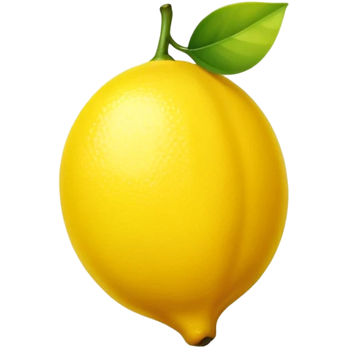 lemon with heart leaf emoji