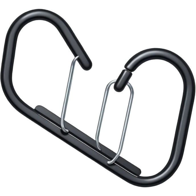 simple black paperclip emoji