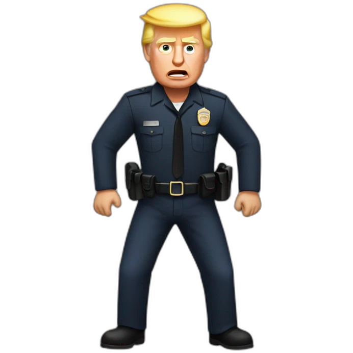 trump-getting-arrested emoji