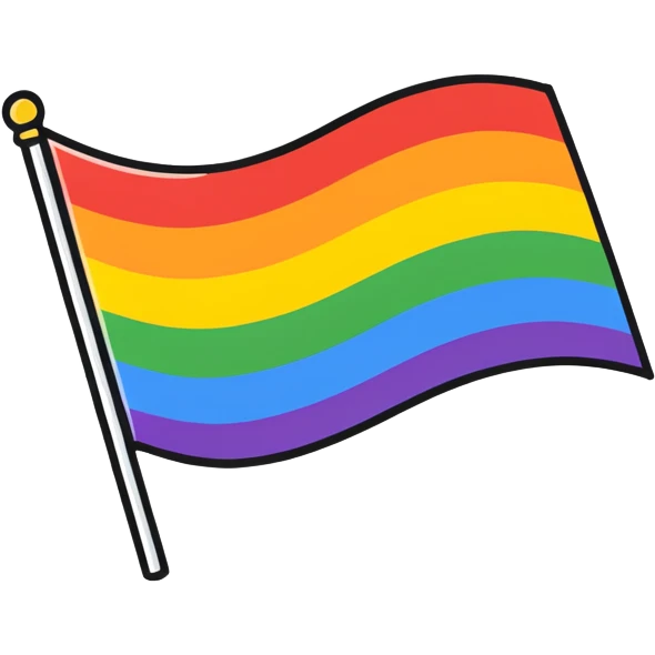 Gay flag emoji