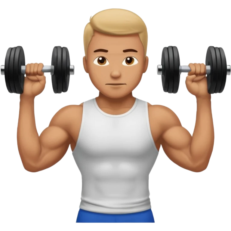 guy working out glutes with shirt on  emoji