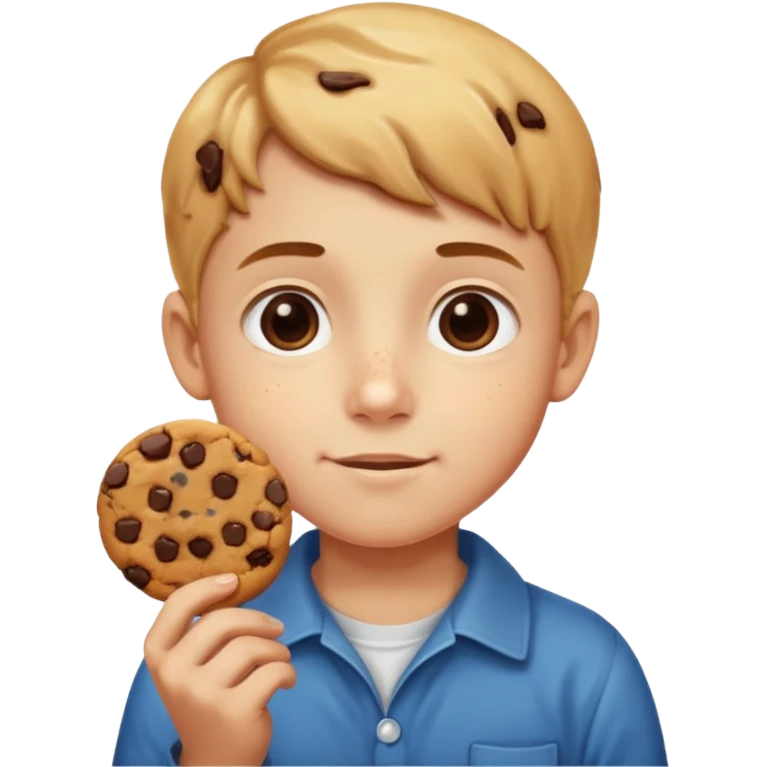 kid Holding Cookie emoji
