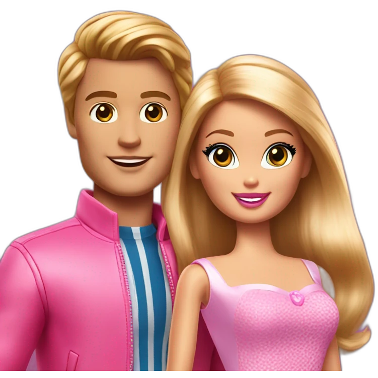 barbie and ken emoji