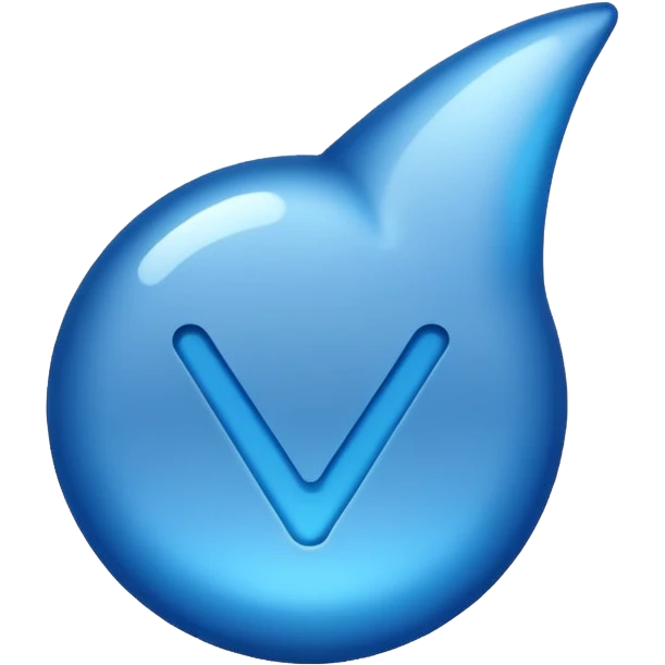Blue tick  emoji