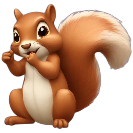 squirrel blow kiss emoji
