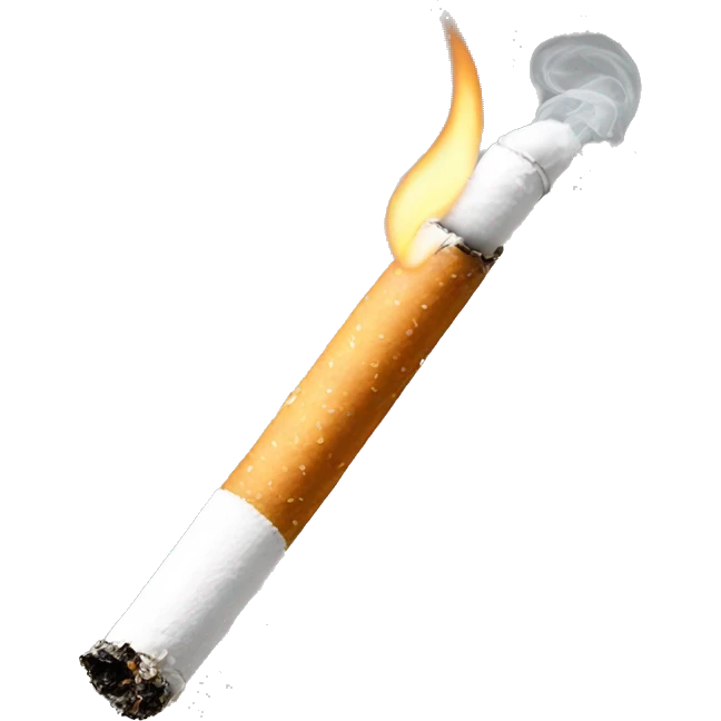 White cigarette lit emoji