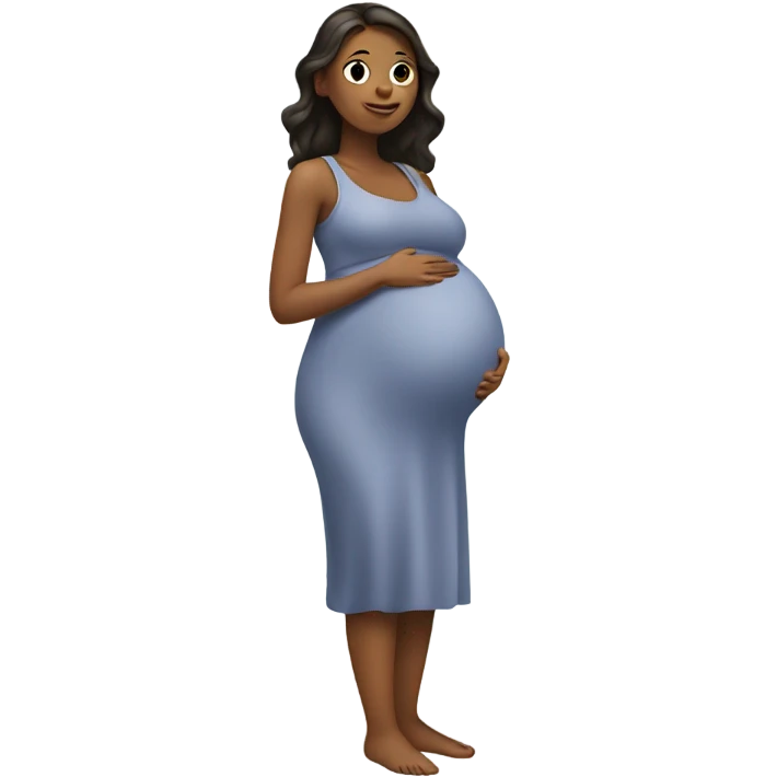Pregnant women standing emoji