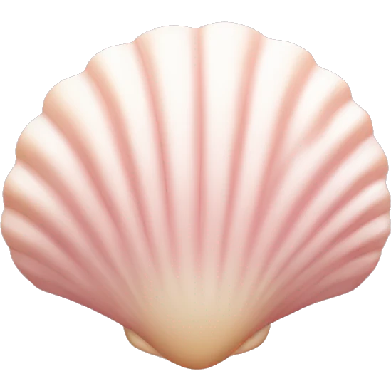 shell in La light pink bow emoji