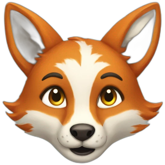 Renard licorne emoji