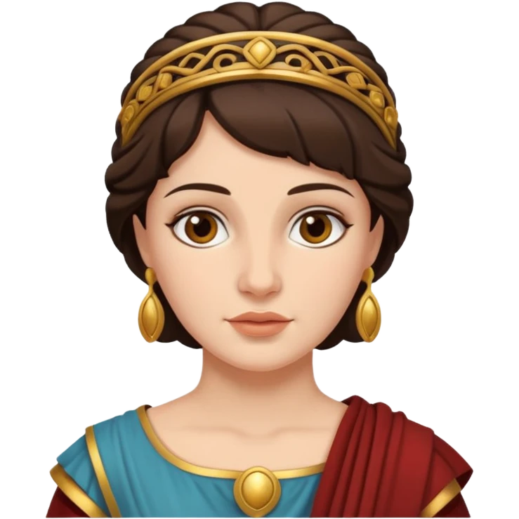ancient roman woman brunette emoji