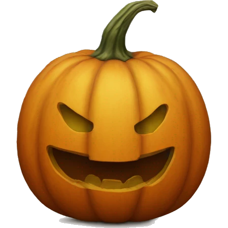 Pumpkin realistic no face  emoji