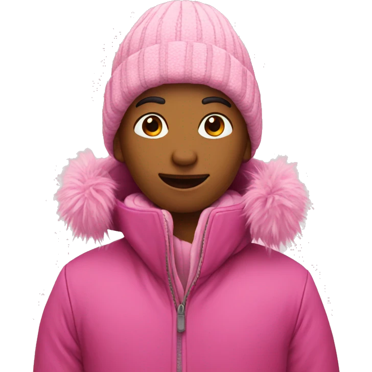 Winter pink  emoji