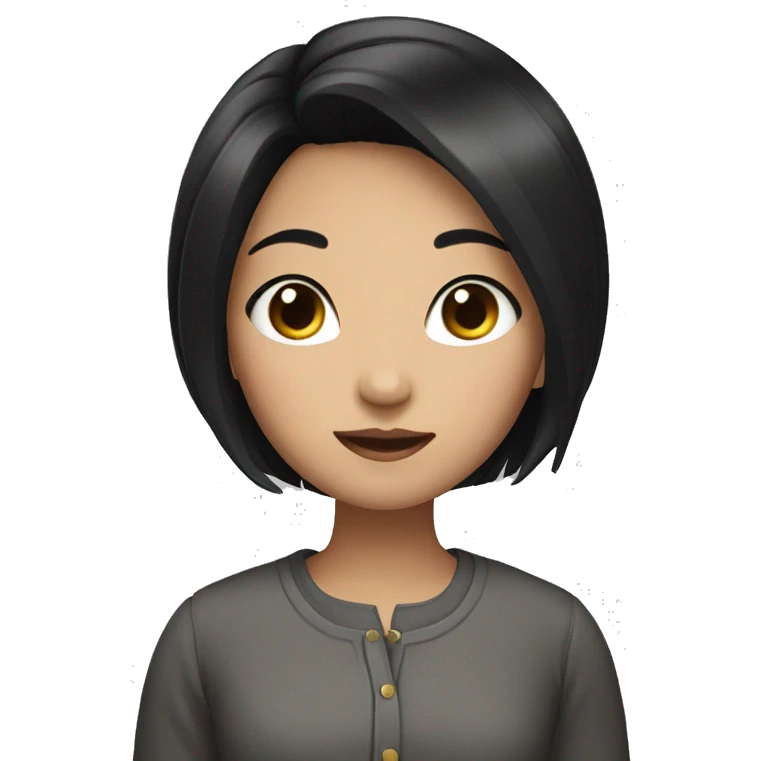 Asian black haired girl emoji