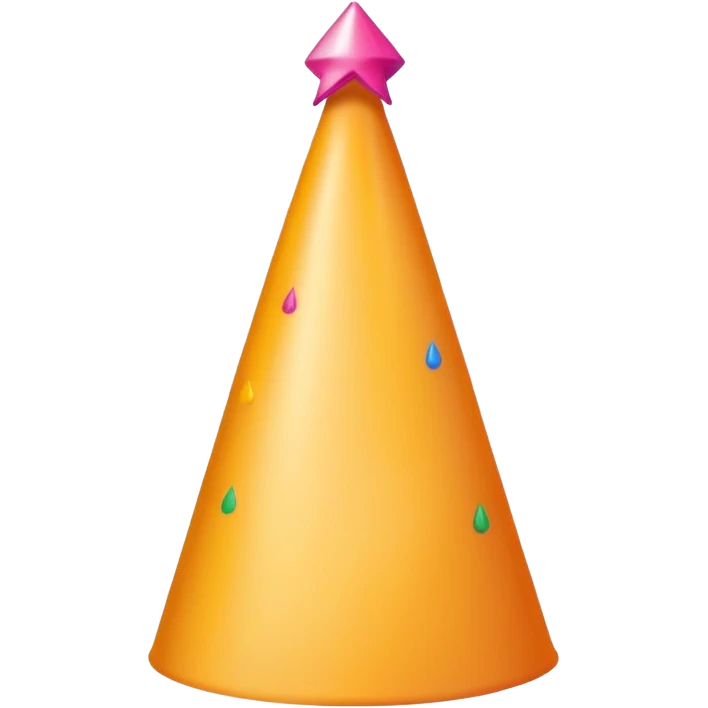 solid color birthday hat emoji