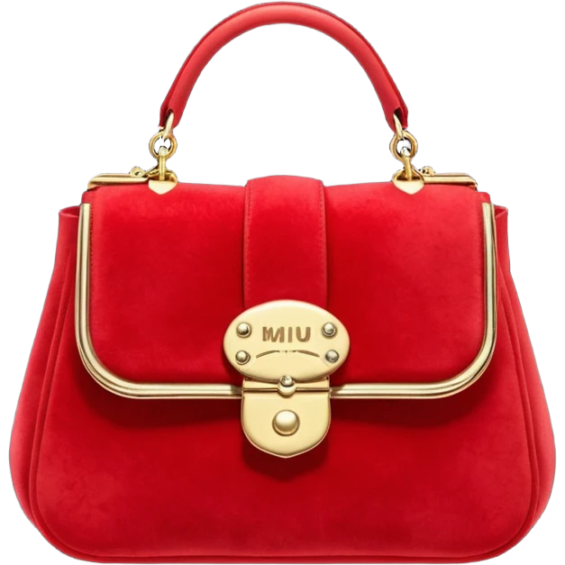 Hyperrealistic, ultra detailed, isolated, 3D rendering, 
Miu Miu
Red Velvet Bag emoji