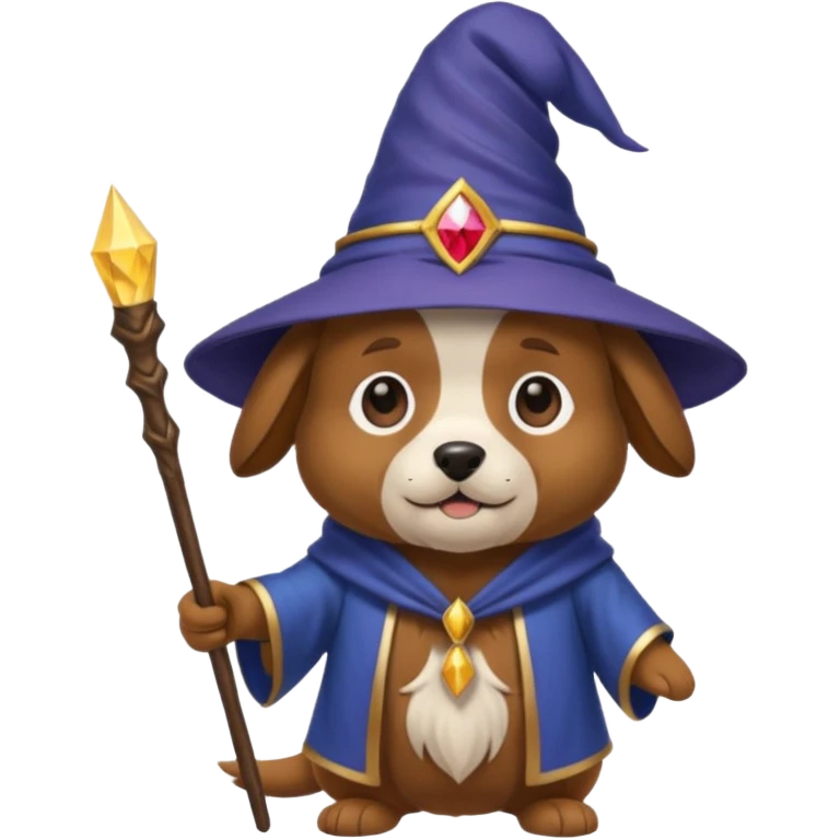 Dog wizard emoji