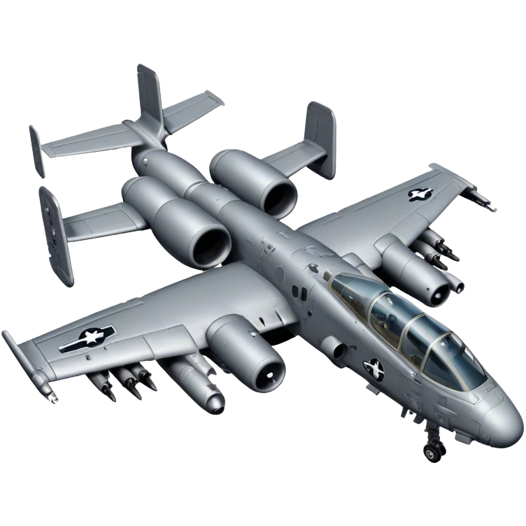 A-10 Thunderbolt II - Fairchild Republic (Grey) emoji