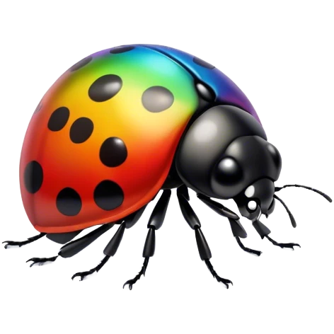 rainbow ladybug emoji