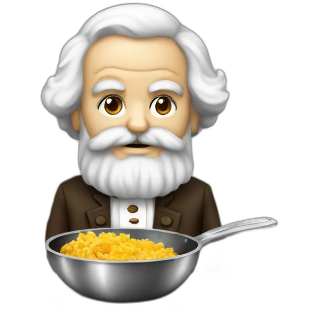 karl marx cooks food emoji