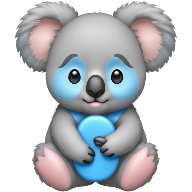 Koala with blue earrings emoji